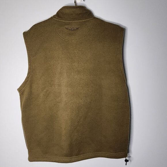 Straight Down Golf Vest Mens Medium 3/4 Zip Brown NWT Size Large - Picture 2 of 7